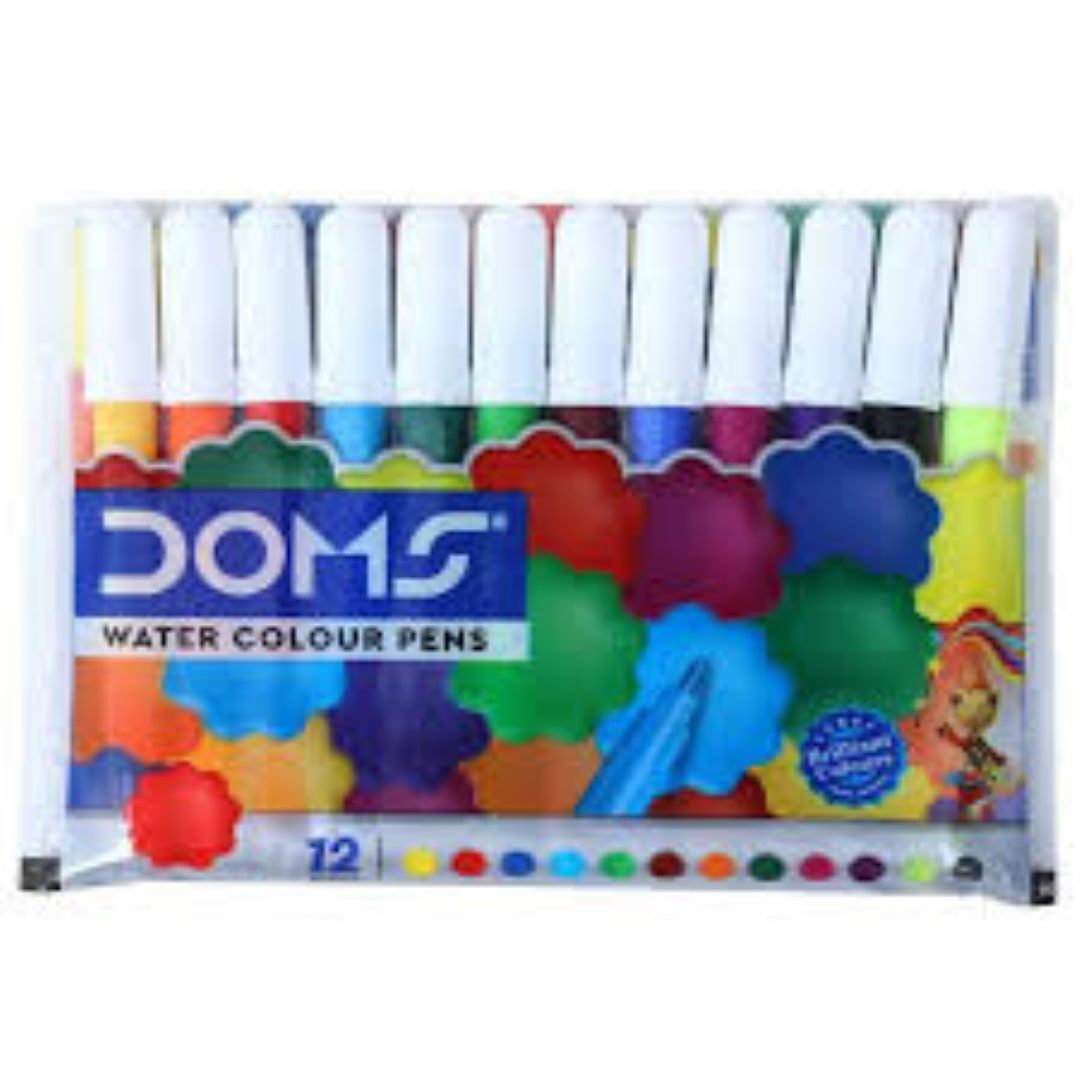 DOMS MINI WATER COLOUR PENS 12S 